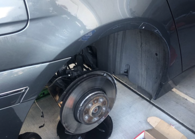 this image shows onsite brake repair in Las Cruces, NM